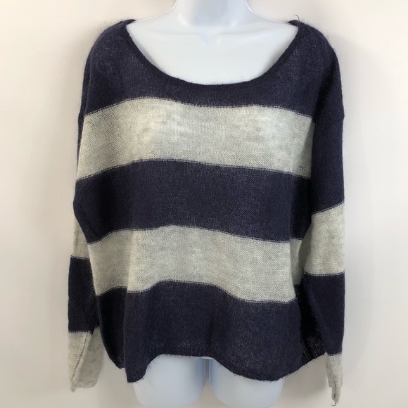 Free People Sweaters - Free People Striped Oversized Sweater Pullover